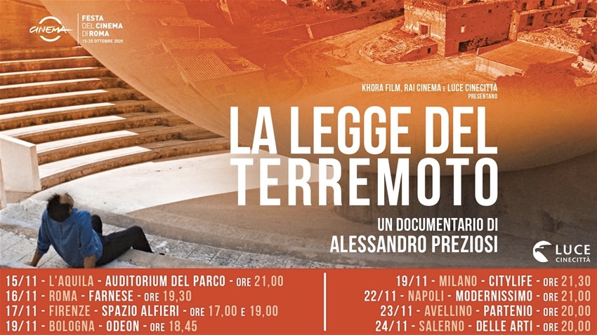 “La legge del terremoto”: un documentario di Alessandro Preziosi