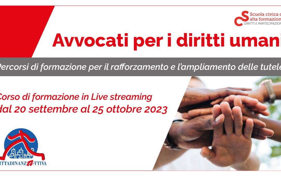 Aperte le iscrizioni per il corso “Avvocati per i diritti umani”