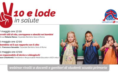 “10 e lode in salute” percorso di formazione promosso da Cittadinanzattiva