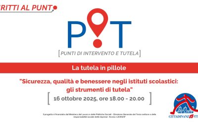 “La tutela in pillole” – “Sicurezza, qualità e benessere negli istituti scolastici: gli strumenti di tutela”- live streaming 16 ottobre 2025